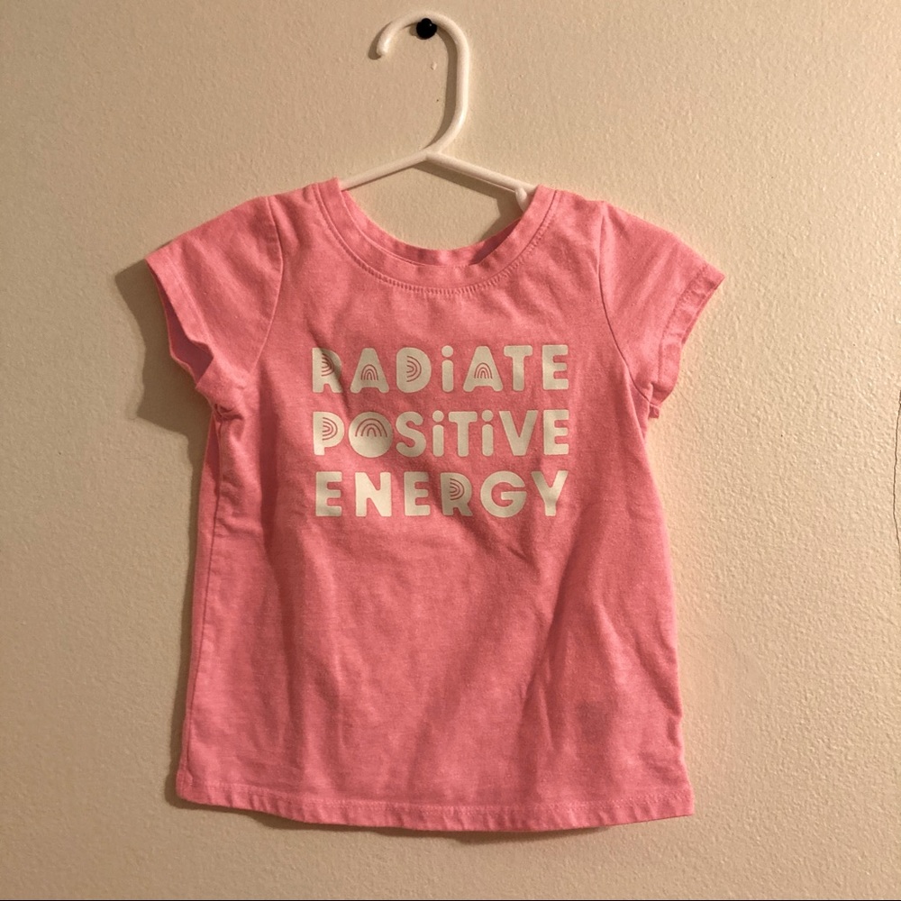 Toddler Girl’s ‘Radiate Positive Energy’ T-Shirt